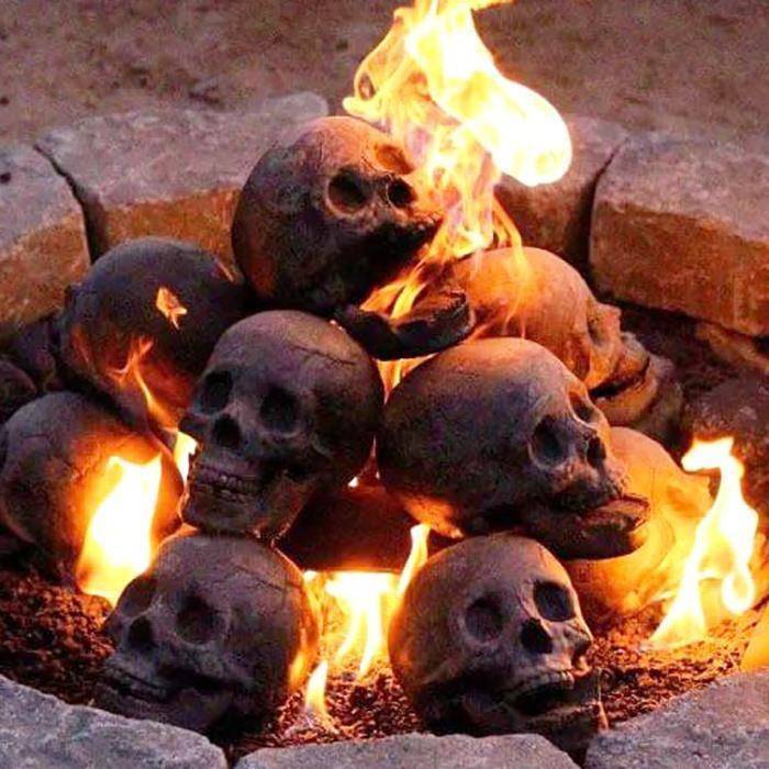 Halloween Fire Pit Skulls - Libiyi