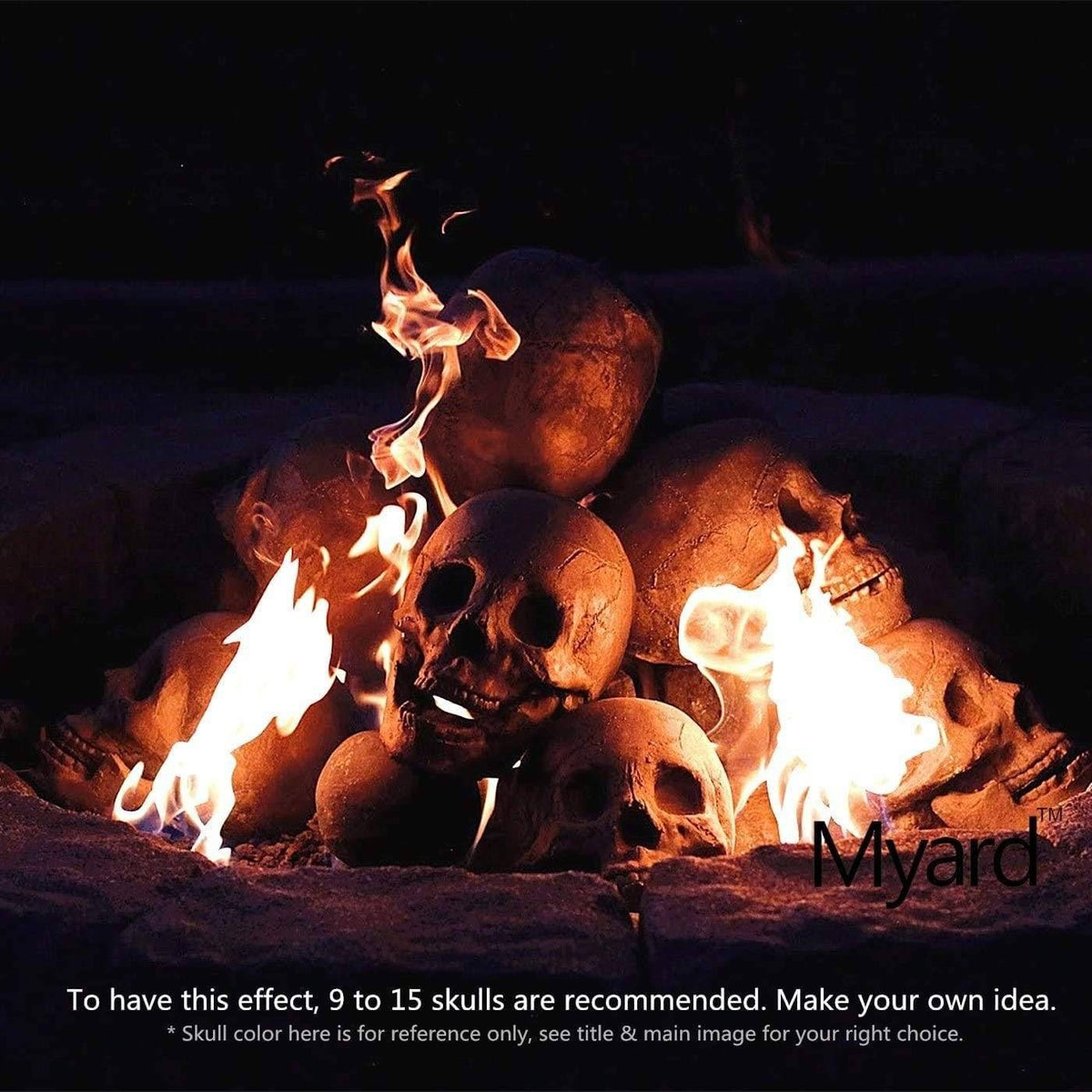 Halloween Fire Pit Skulls - Libiyi