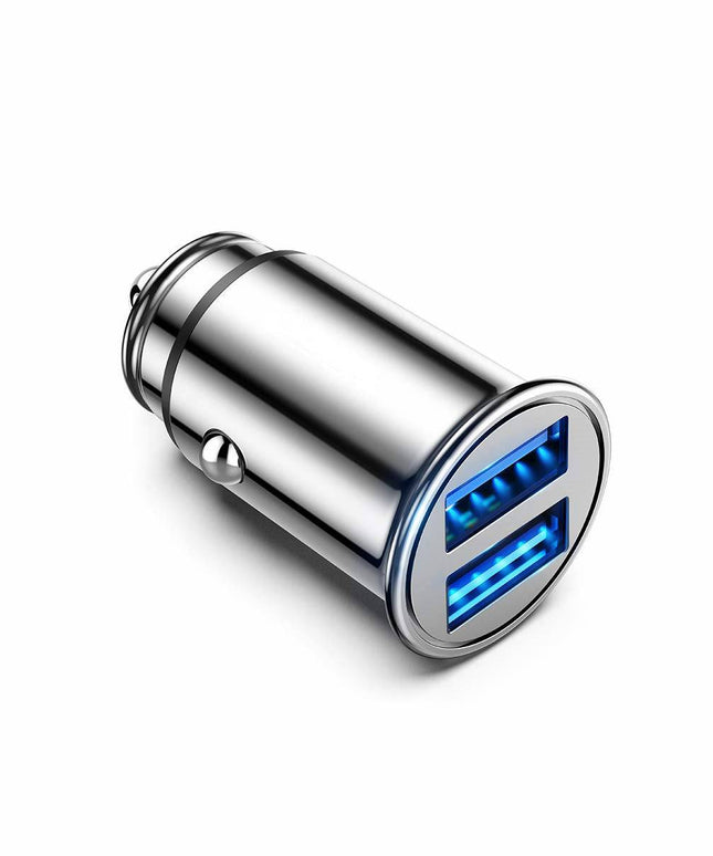 Quick Charge 3.0 All Metal Dual USB Port Fast Car Charger - Libiyi