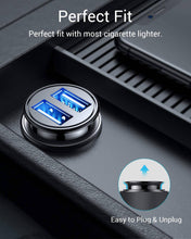 Load image into Gallery viewer, Quick Charge 3.0 All Metal Dual USB Port Fast Car Charger - Libiyi