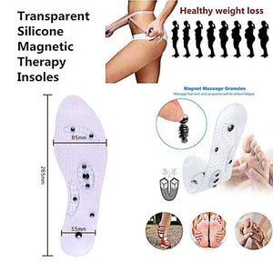 Insoles for Women & Men Cuttable Acupressure Magnetic Massage - Libiyi