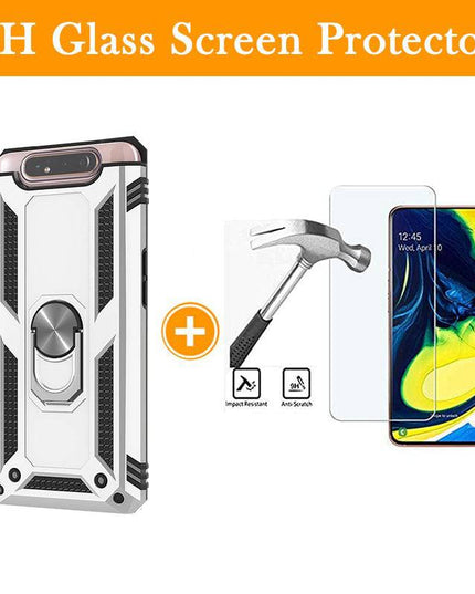 Luxury Armor Ring Bracket Phone Case For Samsung A80-Fast Delivery - Libiyi