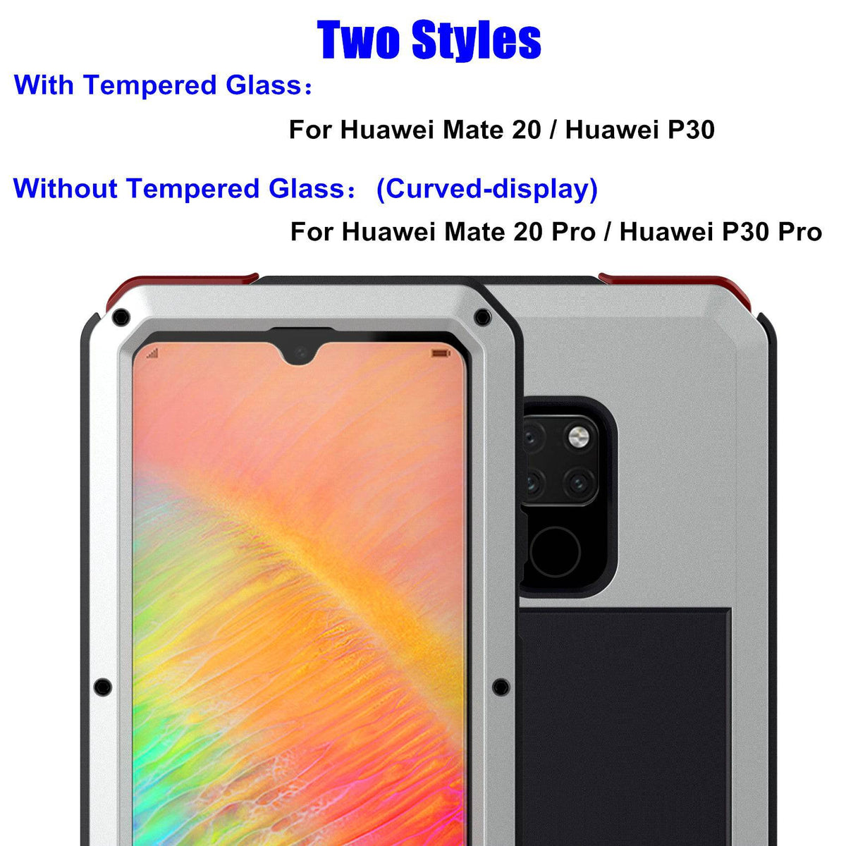 Luxury Doom Armor Waterproof Metal Aluminum Case For Huawei - Libiyi