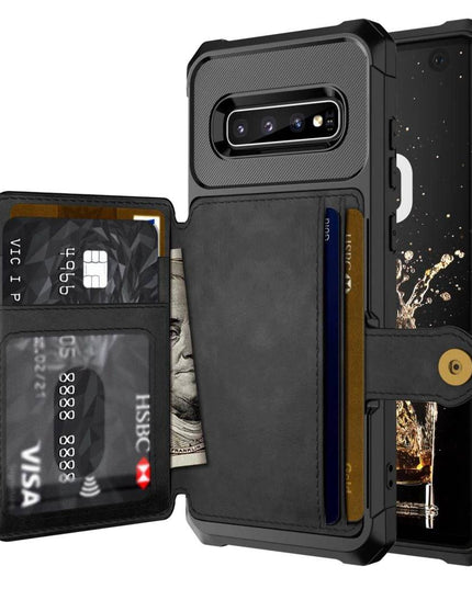 Phone Bags - Leather Flip Wallet Photo Holder Hard Back Cover For Samsung - Libiyi