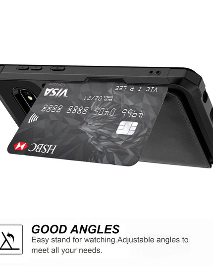 Phone Bags - Leather Flip Wallet Photo Holder Hard Back Cover For Samsung - Libiyi