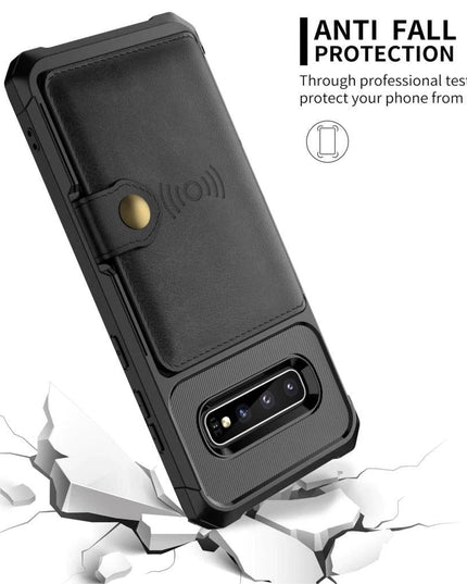 Phone Bags - Leather Flip Wallet Photo Holder Hard Back Cover For Samsung - Libiyi