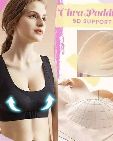 Seamless Front Buckle Support Bra - Libiyi