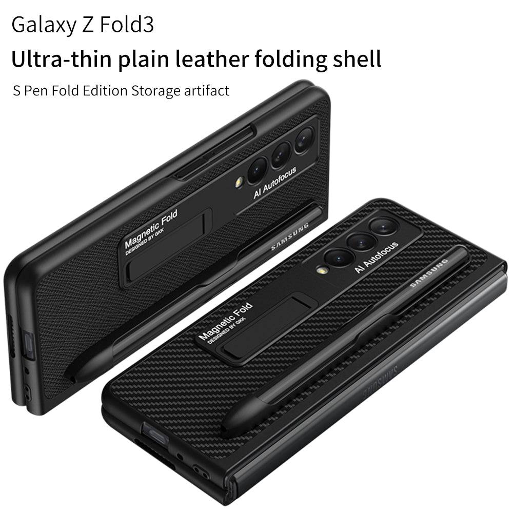 Ultra-thin Pen Slot Magnetic Holder Case for Samsung Galaxy Z Fold 3 5G - Libiyi