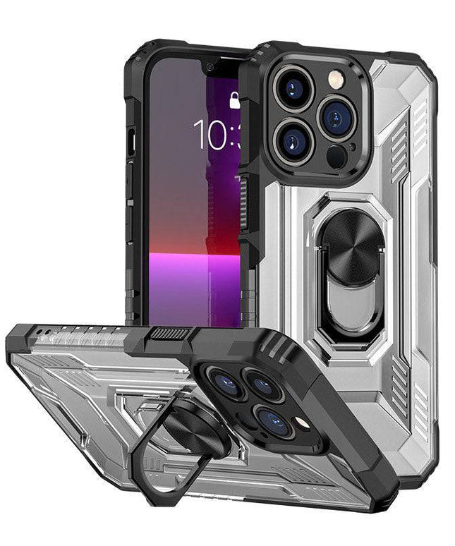 Magnetic Metal Finger Ring Holder Armor Case For iPhone - Libiyi