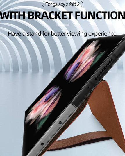 First Cowhide Layer Case for Samsung Galaxy Z Fold 3 5G - Libiyi