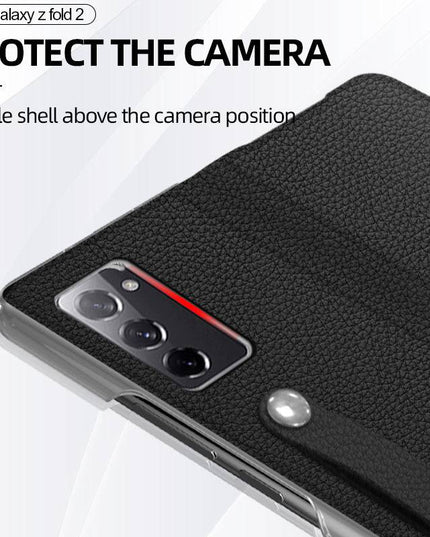 First Cowhide Layer Case for Samsung Galaxy Z Fold 3 5G - Libiyi