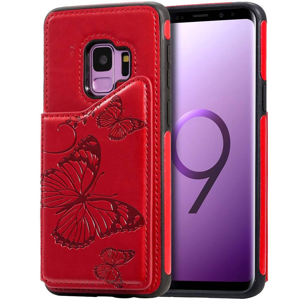 New Luxury Embossing Wallet Cover For SAMSUNG S9-Fast Delivery - Libiyi