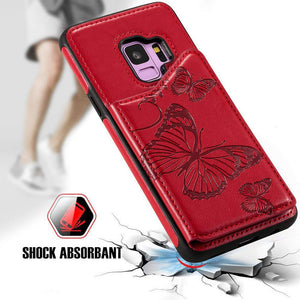 New Luxury Embossing Wallet Cover For SAMSUNG S9-Fast Delivery - Libiyi