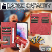 Load image into Gallery viewer, Leather Crossbody Shockproof Wallet Phone Case for Samsung S21 - Libiyi