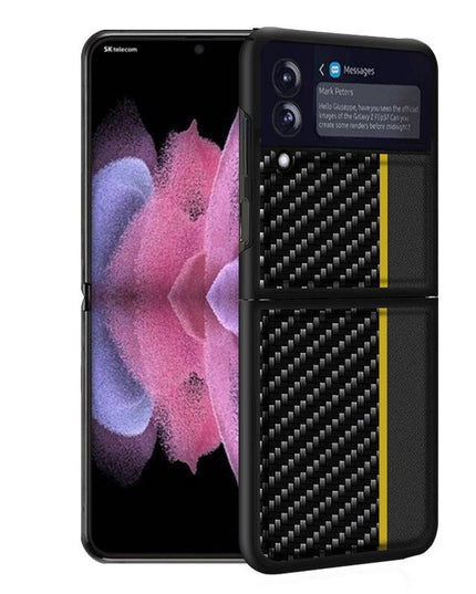 Slim Lightweight Carbon Fiber Case for Samsung Galaxy Z Flip 3 5G - Libiyi