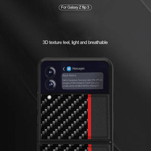 Slim Lightweight Carbon Fiber Case for Samsung Galaxy Z Flip 3 5G - Libiyi