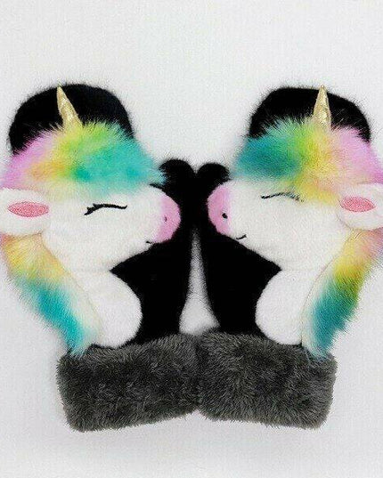 2022 new cartoon plush knitted gloves🌈 - Libiyi