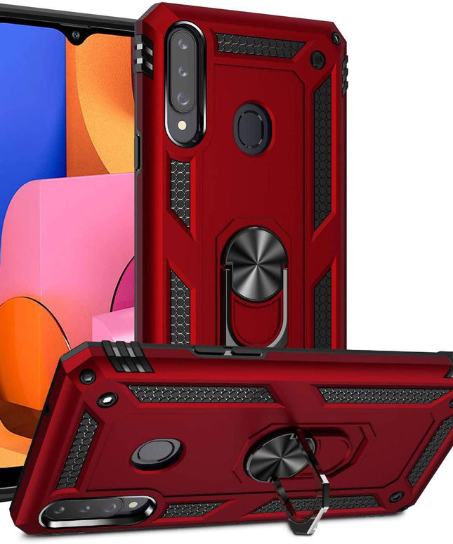 Luxury Armor Ring Bracket Phone Case For Samsung A20S-Fast Delivery - Libiyi