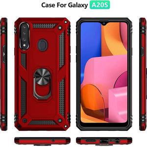 Luxury Armor Ring Bracket Phone Case For Samsung A20S-Fast Delivery - Libiyi