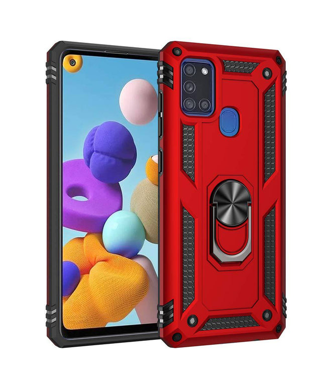 Luxury Armor Ring Bracket Phone Case For Samsung A21S-Fast Delivery - Libiyi