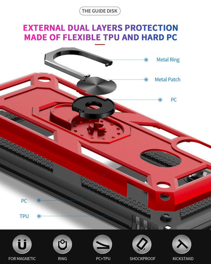 Luxury Armor Ring Bracket Phone Case For Samsung A40-Fast Delivery - Libiyi