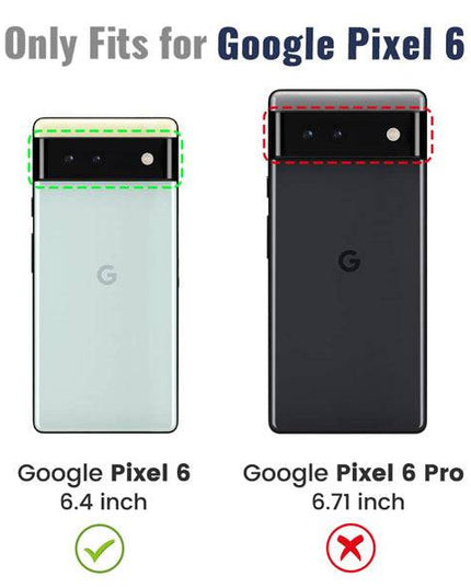 Luxury Armor Ring Bracket Phone case For Google Pixel 6 With 2-Pack Screen Protectors - Libiyi