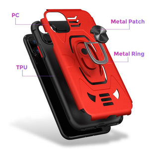 2022 Anti Fall Rugged Shield Ring Bracket Phone case For iPhone 12 Series - Libiyi