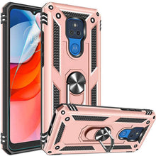 Laden Sie das Bild in den Galerie-Viewer, Luxury Armor Ring Bracket Phone case For Moto G Play 2021 With Screen Protector - Libiyi