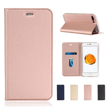 Load image into Gallery viewer, Solid Color Voltage Pull-in Flip Leather Case For Iphone - Libiyi