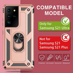 Luxury Armor Ring Bracket Phone Case For Samsung S21 Ultra(5G) - Libiyi