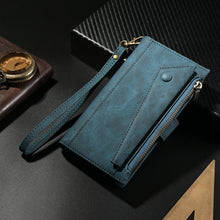 Laden Sie das Bild in den Galerie-Viewer, Luxury Leather Zipper Wallet Case For iPhone - Libiyi