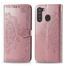 Load image into Gallery viewer, 2022 Luxury Embossed Mandala Leather Wallet Flip Case for Samsung A21 - Libiyi
