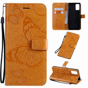 3D Embossed Butterfly Wallet Phone Case For Samsung - Libiyi
