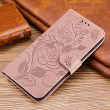 Laden Sie das Bild in den Galerie-Viewer, 3D Embossed Rose Wallet Case For Samsung A12 - Libiyi