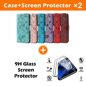 3D Embossed Rose Wallet Case For Samsung A52(4G/5G) - Libiyi