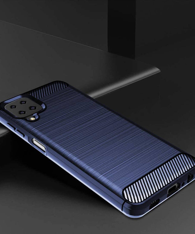 Luxury Carbon Fiber Case For Samsung A12 With 2-Pack Screen Protectors - Libiyi