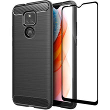 Load image into Gallery viewer, Luxury Carbon Fiber Case For Moto E7 With Screen Protector - Libiyi