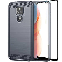 Load image into Gallery viewer, Luxury Carbon Fiber Case For Moto G Play 2021 With Screen Protector - Libiyi