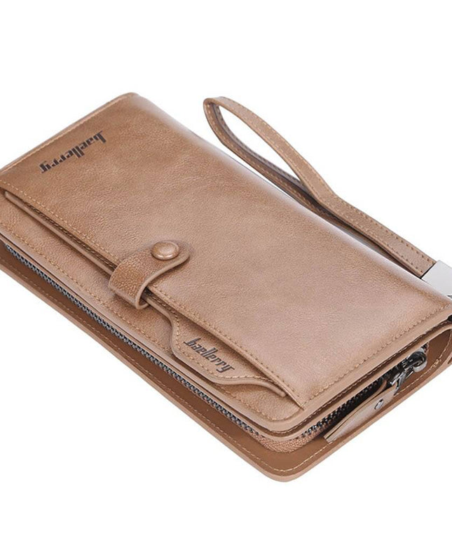 Men Long Fashion Wallets Desigh Zipper Card Holder - Libiyi