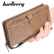 Load image into Gallery viewer, Men Long Fashion Wallets Desigh Zipper Card Holder - Libiyi