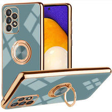 Laden Sie das Bild in den Galerie-Viewer, Slim Thin Finger Ring Stand Electroplated Silicone Case For Samsung A52(4G/5G) - Libiyi