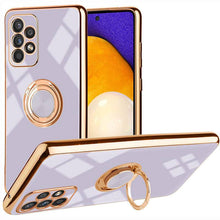 Load image into Gallery viewer, Slim Thin Finger Ring Stand Electroplated Silicone Case For Samsung A52(4G/5G) - Libiyi
