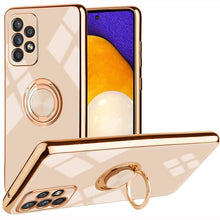 Load image into Gallery viewer, Slim Thin Finger Ring Stand Electroplated Silicone Case For Samsung A52(4G/5G) - Libiyi