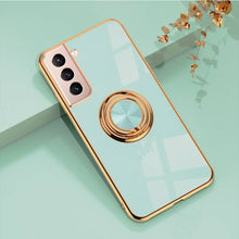 Laden Sie das Bild in den Galerie-Viewer, Shiny Plating Built-in Finger Ring Case For Samsung S21 - Libiyi