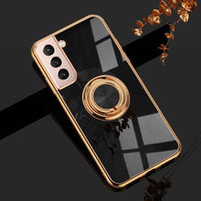 Load image into Gallery viewer, Shiny Plating Built-in Finger Ring Case For Samsung S21 FE - Libiyi