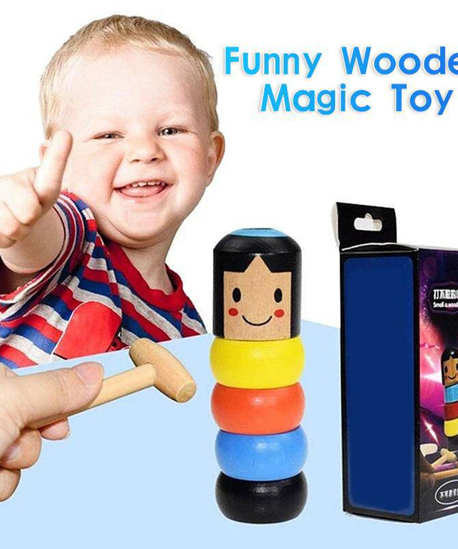 Unbreakable wooden Man Magic Toy - Libiyi
