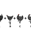 Poulet / A+B+C+D(4 styles)