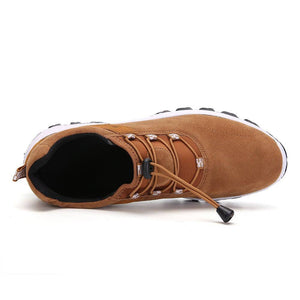 Libiyi Men Synthetic Suede Non Slip Outdoor Casual Hiking Shoes - Libiyi
