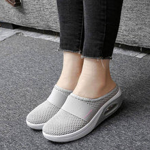 Load image into Gallery viewer, Libiyi Women Daily Fly Knit Fabric Summer Air Cushion Mule Slippers - Libiyi