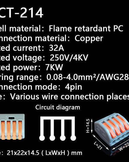 Push-In Terminal Block Wire Connector（Buy more get more discount） - Libiyi